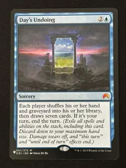 1x MTG Day's Undoing - The List Reprints (LIST) (ORI) #51 - Magic the Gathering - Image 1
