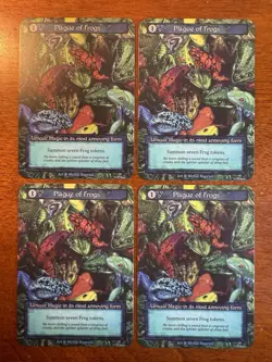 4x Plague Of Frogs Unique Non-Foil Lot Sorcery Contested Realm Beta NM-M - Image 1