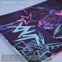 Lol-Jinx Deck Box Dicewinder for MTG Riftbound,Fits 100 Double-Sleeved Cards,Car - Image 4