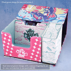 Lol-Jinx Deck Box Dicewinder for MTG Riftbound,Fits 100 Double-Sleeved Cards,Car - Image 5