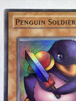 YUGIOH PENGUIN SOLDIER SDJ-022 1ST Edition SUPER (NM) - Image 2