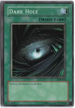 Yugioh - Dark Hole (Magic) LOB-052 Unlimited - The Legend of Blue Eyes White Dra - Image 1