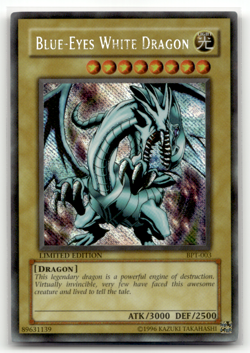 Blue-Eyes White Dragon BPT-003 Limited Secret Rare 2002 Collectors Tin LP - Image 1