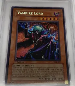 Vampire Lord - DCR-000 - PSA 9 MINT - Secret Rare 1st Edition Yugioh - Image 2