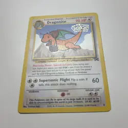 Dragonite #5 Pokemon WOTC Wizards Black Star Promo Kids WB First Movie Card MP - Image 2