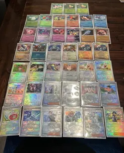 Pokemon Prismatic Evolutions Pokeball Holo 39 Card Lot NM - Image 1