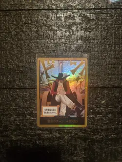Mihawk DON !!Card Gold Frame ONE PIECE Azure Sea's Seven NM - Image 1