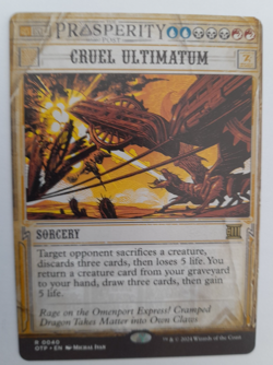 Cruel Ultimatum Prosperity MTG Rare Sorcery Card NM (g141) - Image 1