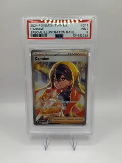 Pokemon TCG Sv06 Twilight Masquerade Carmine Card 217/167 SIR NM PSA 9 - Image 1