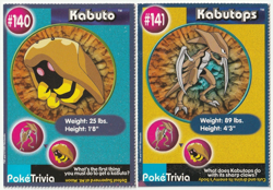 Vintage 1999 Kabuto Kabutops Evo Set Pokemon Poketrivia Movie Cards Burger King - Image 1