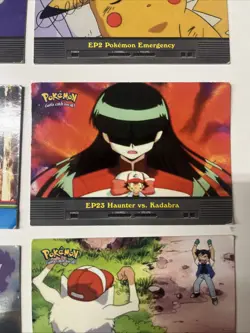 Pokemon Topps TV Animation Cards Lot of 9 - Episode & Character Cards Vintage - Image 4