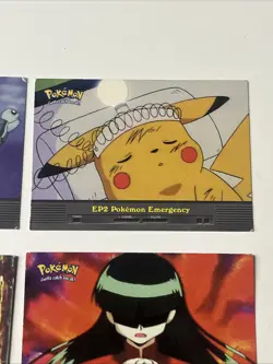 Pokemon Topps TV Animation Cards Lot of 9 - Episode & Character Cards Vintage - Image 5