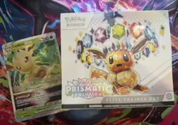 Pokemon TCG Prismatic Evolutions ETB - New & Sealed and Leafeon Jumbo Card - Image 1