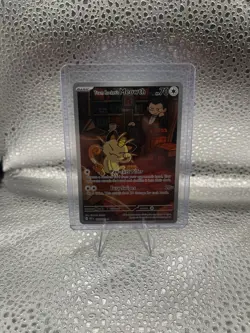 Pokemon TCG Team Rockets Meowth Card 203/182 Destined Rivals - Image 1
