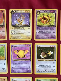 Team Rocket Pokemon Cards X31 Vintage Good-Excellent Condition (P20) - Image 4