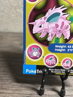 NIDORINO #33 - POKETRIVIA POKEMON THE FIRST MOVIE CARD BURGER KING-NM!! - Image 4
