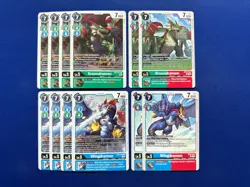 Digimon Card Game - Examon Slayerdramon Breakdramon Dragon Red Blue Green Deck - Image 3