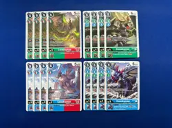 Digimon Card Game - Examon Slayerdramon Breakdramon Dragon Red Blue Green Deck - Image 4