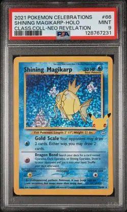 Pokemon TCG Celebrations Classic Collection Shining Magikarp Holo Card Psa 9 - Image 1