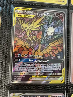 Pokemon TCG Moltres Zapdos Articuno GX SM210 Promo Holo Card NM Condition - Image 1