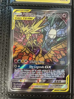 Pokemon TCG Moltres Zapdos Articuno GX SM210 Promo Holo Card NM Condition - Image 2
