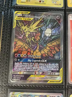 Pokemon TCG Moltres Zapdos Articuno GX SM210 Promo Holo Card NM Condition - Image 3