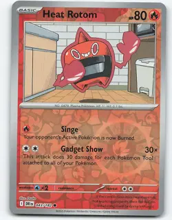 Heat Rotom #043/182 Reverse Holo Pokemon Card SV10: Destined Rivals - Image 1