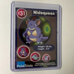 Pokemon Card Nidoqueen PokeTrivia #31 Mewtwo Strikes Back Movie Scene LP - Image 1