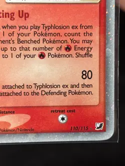 Typhlosion ex 110/115 Unseen Forces Holo Ultra Rare Vintage Pokemon TCG Card - Image 5
