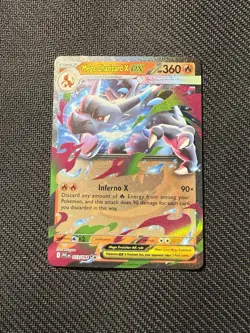 Mega Charizard X EX 013/094 Phantasmal Flames Pokemon Card Full Art NM - Image 1