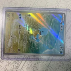 Pokemon Squirtle TCG Holo Illustration Rare Card 170/165 Scarlet & Violet 151 NM - Image 3