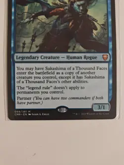 Sakashima of a Thousand Faces Commander Legends Regular Card NM Condition 089 - Image 4