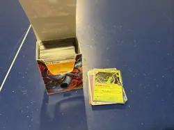 200 Bulk Pokemon Cards holos, Reverse Holos, And More With Zard UPC card Holder - Image 1