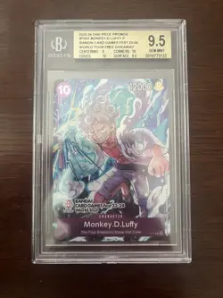 Monkey.D.Luffy)BANDAI CARD GAMES Fest 23-24) P-041 BGS 9.5 Better Than PSA - Image 1