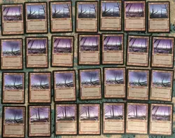 MTG-Urza’s Saga 110 Basic Land Cards Lot Set - 1998 Vintage Magic the Gathering - Image 4