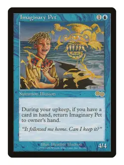 Imaginary Pet MTG Urza's Saga Rare LP Lightly Played Single Card - Image 1