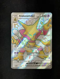 Alakazam ex 215/091 - Paldean Fates Full Art Shiny - NM Pokemon Card - Image 1