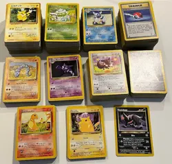 Pokemon Card Lot 500+ Vintage WOTC Base Era + Japanese Commons/Uncommon LP-HP - Image 2