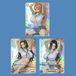 3×One Piece Robin and Nami Doujin Card JK Goddess Stroy Waifu ACG Custom DIY - Image 1