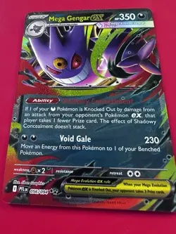 Mega Gengar ex 056/094 Double Rare Pokemon Card ME02: Phantasmal Flames - Image 3