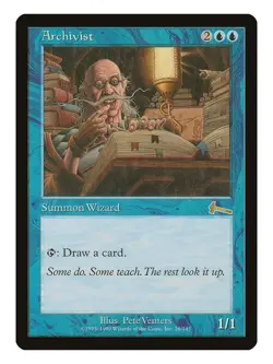 Archivist MTG Urza's Legacy Rare LP Lightly Played Single Card - Image 1