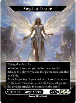 Angel of Destiny - Full Art Altered Art Custom Proxy Cards - Image 1