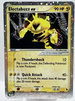 Electabuzz ex 97/109 Ruby Sapphire Holo Ultra Rare Vintage Pokemon TCG Card - Image 1