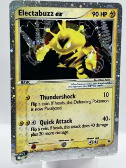 Electabuzz ex 97/109 Ruby Sapphire Holo Ultra Rare Vintage Pokemon TCG Card - Image 2