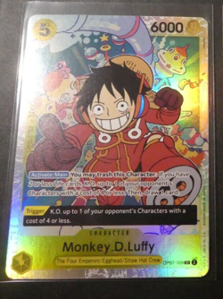 One Piece 500 Years in the Future Card English Carte Holo Luffy OP07-109 SR Mint - Image 1