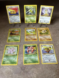 Pokemon Jungle 9Card Lot Non Holo Common Uncommon Rare LP-MP WOTC Unlimited - Image 1