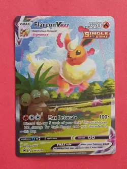 Pokemon Sword & Shield Flareon Vmax Promo Card SWSH 180 Collection Box - Image 2