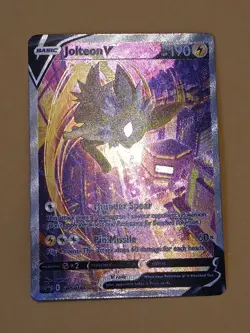 Pokemon Sword & Shield Collection Box Promo Card Jolteon V SWSH 183 Alt Art - Image 2
