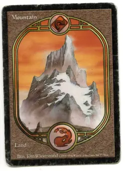MTG Unglued Full-Art Mountain Basic Land - Heavily Played-mbv8 - Image 1