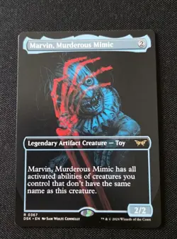 MTG - Marvin Murderous Mimic (Showcase) Duskmourn: House of Horror - NM Rare 367 - Image 1